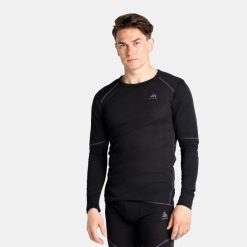 Koszulka termoaktywna męska z długim rękawem Odlo Active X-Warm Eco. Czarne bielizna termoaktywna męska Odlo, l. Za 266.23 zł.