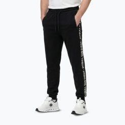 Spodnie męskie Pitbull Tape Parker Jogging. Czarne spodnie materiałowe męskie PITBULL, bez wzorów, z bawełny. Za 229.99 zł.