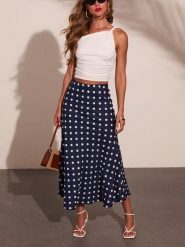 Milan Kiss Spódnica w kolorze granatowym rozmiar: XL. Niebieskie spódniczki damskie Milan Kiss, xl, bez wzorów, maxi. Za 209.95 zł.
