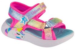 Sandały SKECHERS 302682N Rose. Czerwone obuwie trekkingowe damskie Skechers, bez wzorów, z tkaniny, bez obcasa. Za 159.99 zł.