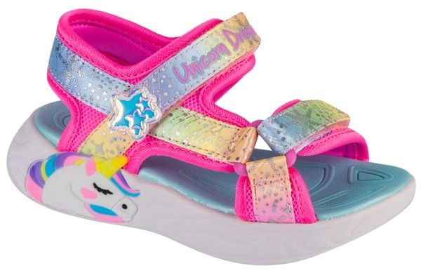 Sandały SKECHERS 302682N Rose. Czerwone obuwie trekkingowe damskie Skechers, bez wzorów, z tkaniny, bez obcasa. Za 159.99 zł.