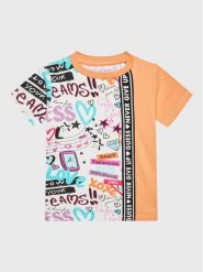 Guess T-Shirt K3RI24 K6YW3 Pomarańczowy Regular Fit. Brązowe koszulki dziewczęce Guess, m, z aplikacjami, z bawełny, bez ramiączek. Za 129.99 zł.