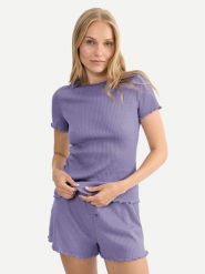Triumph Koszulka piżamowa Mix & Match 10227214 Fioletowy Regular Fit. Fioletowe koszule nocne damskie Triumph, bez wzorów, z syntetyku. Za 109.99 zł.