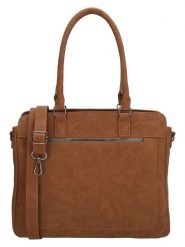 Beagles Skórzana torebka "Cambrils" w kolorze jasnobrązowym - 31,5 x 25,5 x 11 cm rozmiar: onesize. Brązowe torebki klasyczne damskie Beagles, bez wzorów, z materiału, bez dodatków. Za 136.45 zł.