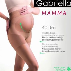 Rajstopy Gabriella Mamma 40 den nero. Czarne rajstopy i pończochy Gabriella. Za 33.90 zł.