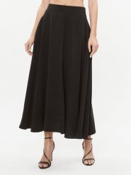 Dixie Spódnica midi GCGOUANA Czarny Regular Fit. Czarne spódniczki damskie Dixie, s, bez wzorów, z wiskozy, midi. Za 579.99 zł.