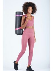Onamaste Legginsy sportowe "Elisa" w kolorze szaroróżowym rozmiar: S/M. Różowe legginsy damskie Onamaste, m, bez wzorów. Za 127.35 zł.