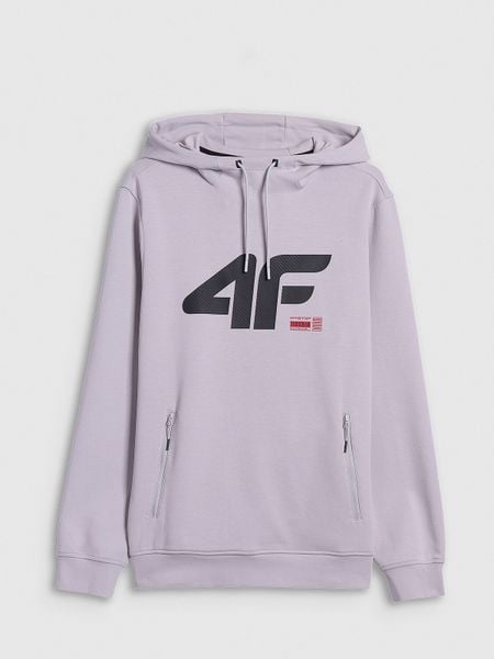 4F Bluza dresowa regular z kapturem męska - szara L. Szare bluzy z kapturem męskie 4f, l, z dresówki. Za 189.99 zł.