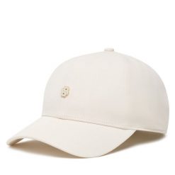 Czapka z daszkiem BOSS. Białe czapki z daszkiem damskie Boss, bez wzorów. Za 159.99 zł.
