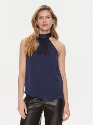 Marciano Guess Bluzka Ethereal 4RGH17 7008A Granatowy Regular Fit. Niebieskie bluzki damskie Marciano Guess, z aplikacjami, z syntetyku, bez ramiączek. Za 549.99 zł.