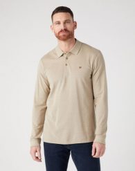 WRANGLER REFINED POLO MĘSKA KOSZULKA Z DŁUGIM RĘKAWEM LONGSLEEVE GREEN 112341120 W7MJ016778. Zielone koszulki męskie z długim rękawem Wrangler, m. Za 119.99 zł.