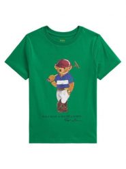 Polo Ralph Lauren T-Shirt 322A96607001 Zielony Regular Fit. Zielone t-shirty chłopięce Polo Ralph Lauren, bez wzorów, z bawełny, bez ramiączek. Za 249.99 zł.