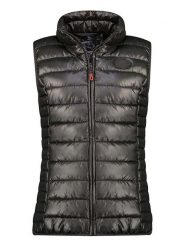 Geographical Norway Kamizelka pikowana "Annecy" w kolorze czarnym rozmiar: XXL. Czarne kamizelki damskie Geographical Norway, xxl. Za 113.36 zł.