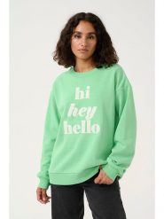 Kaffe Bluza "Ellen" w kolorze zielonym rozmiar: XL. Zielone bluzy bez kaptura damskie Kaffe, xl, z bawełny. Za 96.60 zł.