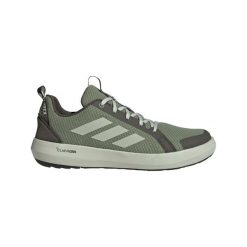 Buty trekkingowe adidas Terrex Boat. Zielone buty trekkingowe męskie Adidas, bez zapięcia, wspinaczkowe, adidas terrex, climacool (adidas). Za 353.35 zł.