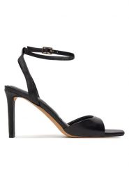 Aldo Sandały Sake 13707889 Czarny. Czarne sandały damskie Aldo, bez wzorów, ze skóry, bez obcasa, na szpilce. Za 339.99 zł.