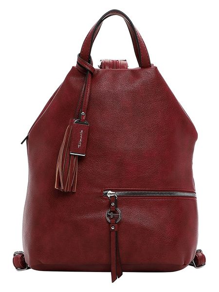 Tamaris Plecak "Nele" w kolorze ciemnoczerwonym - 34 x 32 x 20 cm rozmiar: onesize. Czerwone plecaki damskie Tamaris, bez wzorów, z materiału. Za 86.99 zł.