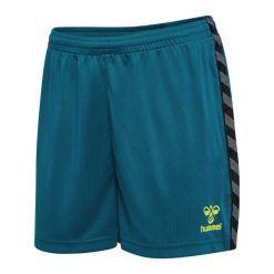 Szorty damskie Hummel Authentic PL. Niebieskie szorty damskie HUMMEL, bez wzorów, sportowe. Za 154.00 zł.