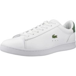 Tenisówki Lacoste Model Carnaby Set Kolor Biały. Białe trampki i tenisówki męskie Lacoste, bez wzorów, z materiału, bez zapięcia. Za 473.30 zł.