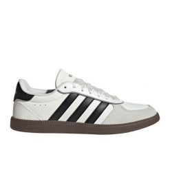 Buty adidas Breaknet Sleek W JQ8253 białe. Białe buty sportowe na co dzień damskie bez wzorów, z gumy. Za 332.37 zł.