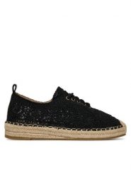 DeeZee Espadryle 3H33549-1 Czarny. Czarne espadryle damskie DeeZee, bez wzorów, z materiału, bez obcasa. Za 119.99 zł.