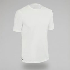 Koszulka UV surfingowa męska Olaian Water T-shirt krótki rękaw. Brązowe t-shirty męskie OLAIAN, m, bez wzorów, z dzianiny, bez kołnierzyka. Za 39.99 zł.