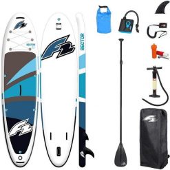 Deska SUP allround ADULT F2 SECTOR 10'5" BLUE z pompką elektryczną i torbą. Białe torebki klasyczne damskie F2, bez wzorów, bez dodatków. Za 1,499.00 zł.