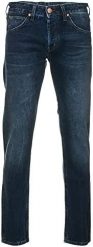 WRANGLER COLTON MĘSKIE SPODNIE JEANSOWE CRIMINAL BLUE W16C0451N. Niebieskie spodnie materiałowe męskie Wrangler, bez wzorów, z denimu. W wyprzedaży za 129.99 zł.