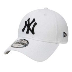 Czapka Z Daszkiem Unisex Dla Dorosłych 9Forty League Basic New York Yankees. Białe czapki męskie New Era, bez wzorów. Za 156.99 zł.