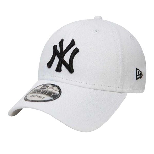 Czapka Z Daszkiem Unisex Dla Dorosłych 9Forty League Basic New York Yankees. Białe czapki męskie New Era, bez wzorów, z bawełny. Za 163.99 zł.