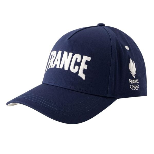 Czapka z daszkiem Le Coq Sportif Paris 2024 N° 1. Niebieskie czapki męskie Le Coq Sportif, bez wzorów. Za 182.25 zł.