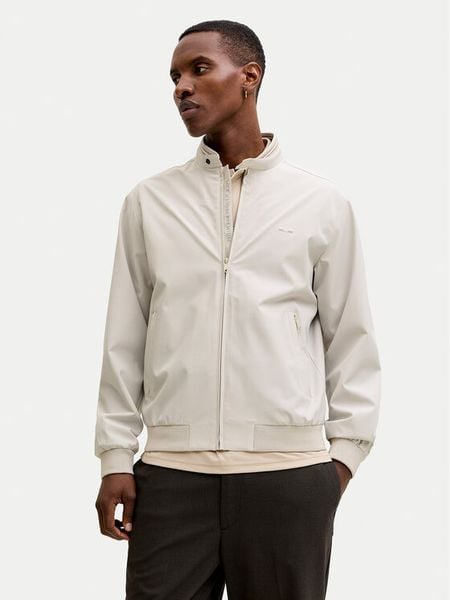 Jack & Jones Kurtka bomber Blubard 12273393 Écru Regular Fit. Białe kurtki męskie Jack & Jones, m, bez wzorów, z syntetyku, bez kaptura. Za 299.99 zł.