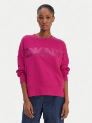 DKNY Sport Bluza DP6T1561 Różowy Oversize. Czerwone bluzy bez kaptura damskie DKNY Sport, xl, z bawełny. Za 309.99 zł.
