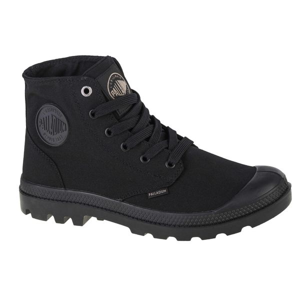 Buty sportowe Sneakersy unisex, Palladium Mono Chrome. Czarne buty sportowe na co dzień damskie Palladium, bez wzorów, z materiału, trekkingowe. Za 325.45 zł.