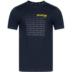 Koszulka sportowa męska Lotto LO61636M4010. Niebieskie t-shirty sportowe męskie Lotto, l, bez ramiączek. Za 114.00 zł.