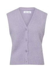 Samsøe Samsøe kamizelka z dzianiny z alpaki - Sajeanne Kobiety Wełna lila, S. Kamizelki damskie Samsoe & Samsoe, s, z dzianiny. Za 429.95 zł.