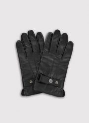 PAKO LORENTE - Czarne rękawiczki męskie z regulacją. Czarne rękawiczki męskie Pako Lorente, bez wzorów, z poliesteru. Za 99.99 zł.