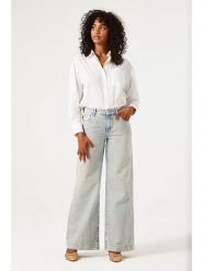 Garcia Dżinsy - Wide leg - w kolorze błękitnym rozmiar: W30/L32. Niebieskie jeansy damskie Garcia. Za 175.31 zł.