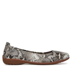 Baleriny Josef Seibel. Szare baleriny damskie Josef Seibel, bez wzorów, bez obcasa. Za 199.99 zł.