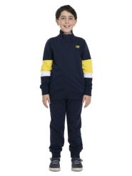 Bluza z bawełna z pełny zamek błyskawiczny na co dzień. Niebieskie bluzy bez kaptura męskie LEONE 1947 APPAREL, m, z bawełny. Za 168.36 zł.