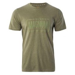 T-shirt Męski Essential 2.0. Zielone t-shirty męskie MAGNUM, l, bez wzorów, z bawełny, bez kołnierzyka. Za 60.40 zł.