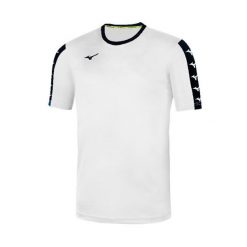 Koszulka Mizuno Team nara Training. Białe t-shirty sportowe męskie Mizuno, m, z poliesteru, bez ramiączek, na fitness i siłownię. Za 176.50 zł.