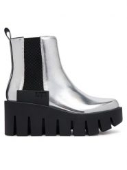 United Nude Botki Grip Chelsea LO V 1103214116 Srebrny. Szare botki damskie United Nude, bez obcasa, na koturnie, bez zapięcia. Za 1,539.00 zł.