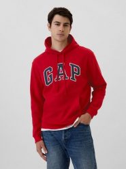 GAP Bluza w kolorze czerwonym rozmiar: XL. Czerwone bluzy z kapturem męskie GAP, xl, z bawełny. Za 139.20 zł.
