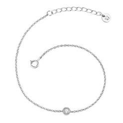 Glanzstücke München Srebrna bransoleta srebro wysokiej próby Topaz srebrny Bransoletki 1 ct Damski. Szare bransoletki damskie Glanzstücke München, srebrne. Za 229.49 zł.