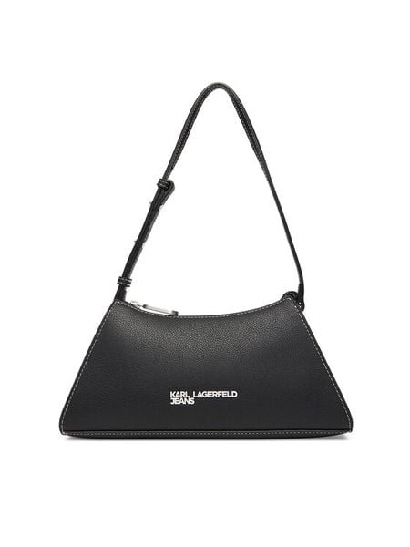 Karl Lagerfeld Jeans Torebka A3W30011 Czarny. Czarne torebki klasyczne damskie Karl Lagerfeld Jeans, bez wzorów, z jeansu, bez dodatków. Za 379.99 zł.