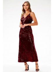 Awama Sukienka w kolorze czerwonym rozmiar: S. Czerwone sukienki damskie Awama, na co dzień, s, bez wzorów, bez kołnierzyka, bez ramiączek, maxi, proste. Za 154.99 zł.