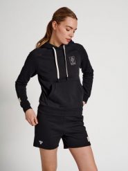 Bluza do piłki ręcznej damska Hummel GG-12. Czarne bluzy z kapturem damskie HUMMEL, l, z bawełny. Za 220.15 zł.