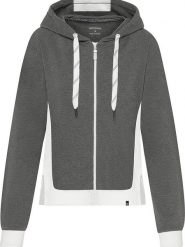 Naturana Bluza w kolorze antracytowo-białym rozmiar: XS. Czarne bluzy z kapturem damskie Naturana, xs. Za 92.21 zł.