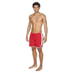 Szorty męskie spodenki kąpielowe sportowe na basen Arena Stripe Boxer. Czerwone kąpielówki męskie Arena, m, bez wzorów, do pływania. Za 101.98 zł.